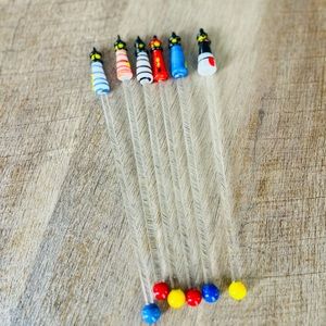 Set of Swizzle Sticks  - Glass